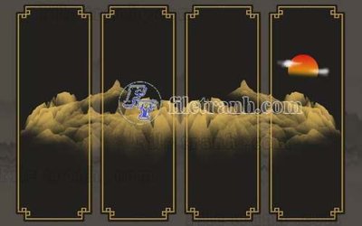 Tải file gốc File gốc in tranh tổng hợp tường nền K40607 (để in lụa)