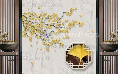 File gốc File gốc in tranh tổng hợp tường nền K40614 (bản quyền) cho in ấn