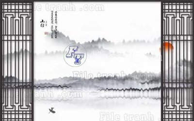 File in ấn File gốc in tranh tổng hợp tường nền K40651 (bản gốc) từ file gốc