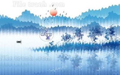 File tranh File gốc in tranh tổng hợp tường nền K40660 (gốc) chủ đề con người