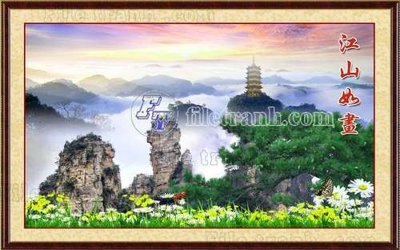 File in lụa File gốc in tranh tổng hợp tường nền K40666 (tân cổ điển) File gốc in tranh tổng hợp tường nền K40666