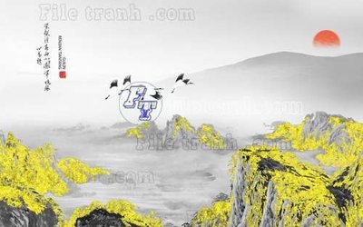 Tải file gốc File gốc in tranh tổng hợp tường nền K40683 (in khổ lớn) không vỡ