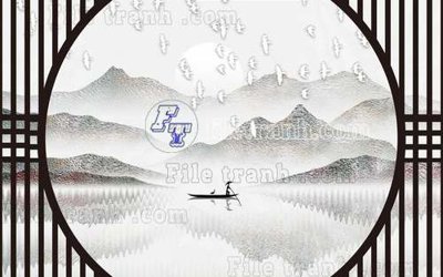 File gốc File gốc in tranh tổng hợp tường nền K40692 (in mica) cắt laser