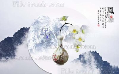 Tải file File gốc in tranh tổng hợp tường nền K40704 (PSD) cho in tranh kính