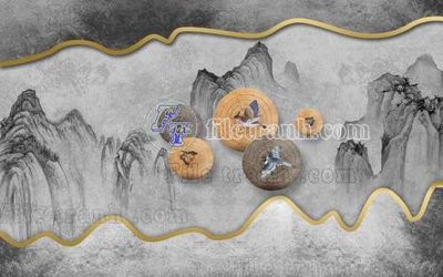 File gốc File gốc in tranh tổng hợp tường nền K40728 (in lụa) tranh mã đáo