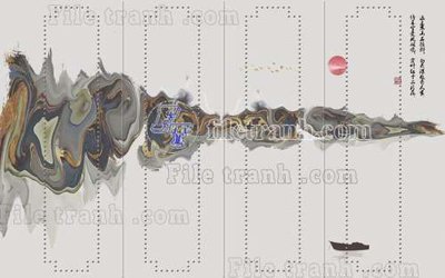 File in ấn File gốc in tranh tổng hợp tường nền K40731 (bản gốc) cao cấp