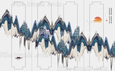 File PSD File gốc in tranh tổng hợp tường nền K40733 (bản gốc) cho nhà in