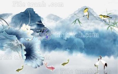 File gốc in ấn File gốc in tranh tổng hợp tường nền K40741 độ phân giải cao