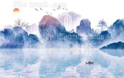 File tranh gốc File gốc in tranh tổng hợp tường nền K40763 (sắc nét từng chi tiết)