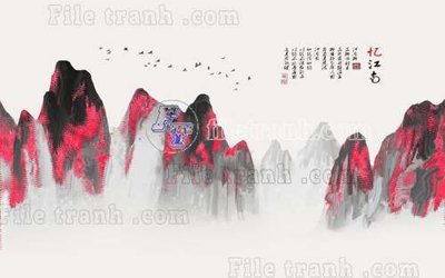 Ảnh mô tả file gốc in mica File gốc in tranh tổng hợp tường nền K40800