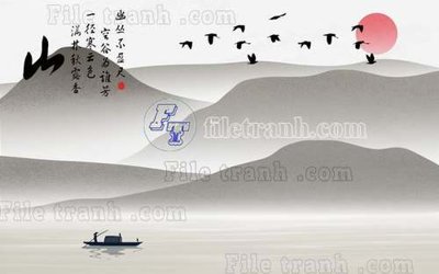 File PSD File gốc in tranh tổng hợp tường nền K40805 (bản gốc) độ phân giải cao