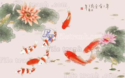 Hình ảnh file gốc in lụa File gốc in tranh tổng hợp tường nền K40837