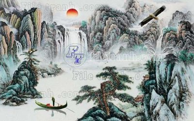 File PSD File gốc in tranh tổng hợp tường nền K40838 (gốc) nhiều lớp (multi-layer)