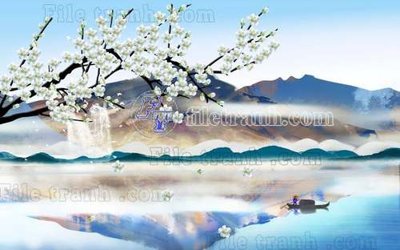 File tranh File gốc in tranh tổng hợp tường nền K40846 (file gốc) chủ đề phong thủy