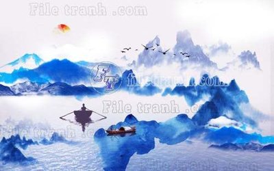 File PSD File gốc in tranh tổng hợp tường nền K40849 (gốc) nhiều lớp (multi-layer)