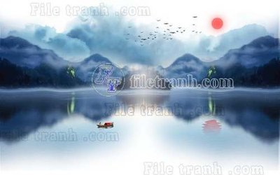 Ảnh gốc File gốc in tranh tổng hợp tường nền K40889 (độ nét cao) in tráng gương