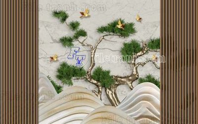 File gốc File gốc in tranh tổng hợp tường nền K40919 (cho in ấn) độc quyền