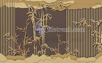 File tranh File gốc in tranh tổng hợp tường nền K40930 (gốc) phong cách tối giản