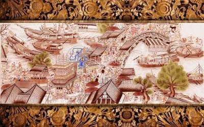 File tranh ảnh gốc File gốc in tranh tổng hợp tường nền K40948 dùng cho in khổ lớn