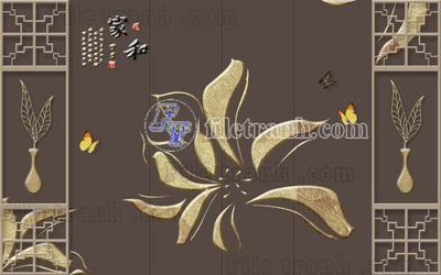 Chi tiết file gốc File gốc in tranh tổng hợp tường nền K40998 (cho in tráng gương)