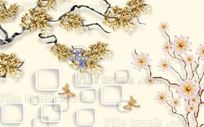 Tải file gốc File gốc in tranh tổng hợp tường nền K41016 (để in lụa)