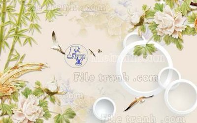 File tranh PSD File gốc in tranh tổng hợp tường nền K41021 chất lượng cao