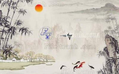 File in mica File gốc in tranh tổng hợp tường nền K41028 (bản gốc) làm vách ngăn