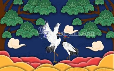 File gốc File gốc in tranh tổng hợp tường nền K41085 (in tráng gương) nghệ thuật