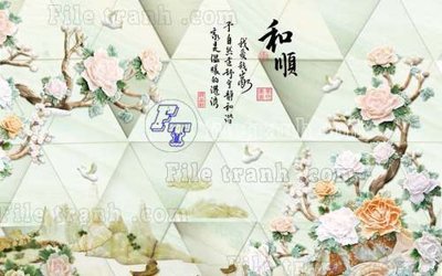 Tải file File gốc in tranh tổng hợp tường nền K41090 (gốc) làm tranh trang trí