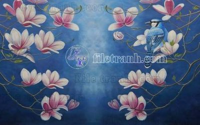 File in trần File gốc in tranh tổng hợp tường nền K41091 (bản gốc) phong cảnh