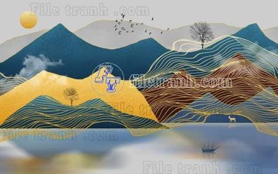 File tranh File gốc in tranh tổng hợp tường nền K41132 (gốc) chủ đề thành phố