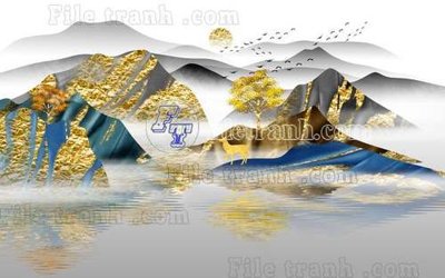 File gốc File gốc in tranh tổng hợp tường nền K41135 (PSD/TIFF) độ phân giải cao