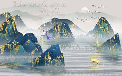 File ảnh File gốc in tranh tổng hợp tường nền K41137 (gốc) in Hiflex