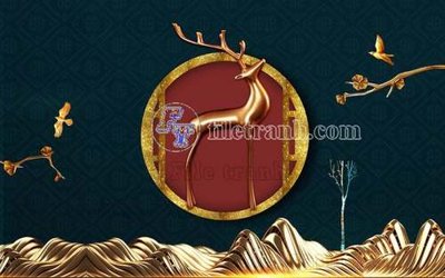 Tải file File gốc in tranh tổng hợp tường nền K41154 (gốc) chủ đề phong thủy