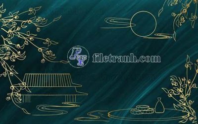 Download file gốc File gốc in tranh tổng hợp tường nền K41159 (in lụa) tranh 3D