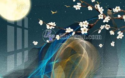 File in trần File gốc in tranh tổng hợp tường nền K41172 (bản gốc) đại dương