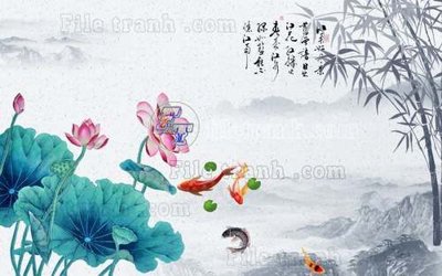 Download file gốc File gốc in tranh tổng hợp tường nền K41199 (in mica) trang trí