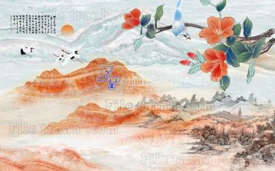 File tranh File gốc in tranh tổng hợp tường nền K41213 (ảnh gốc) in trần xuyên sáng