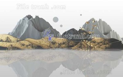 File PSD File gốc in tranh tổng hợp tường nền K41267 (bản gốc) độ phân giải cao