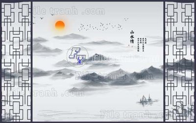 Tải file File gốc in tranh tổng hợp tường nền K41283 (gốc) in nhanh