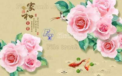 File PSD File gốc in tranh tổng hợp tường nền K41301 (gốc) nhiều lớp (multi-layer)