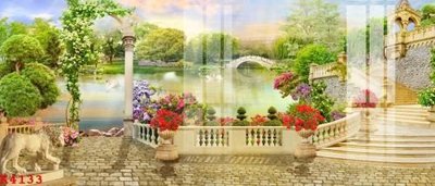 Ảnh gốc File gốc in tranh tổng hợp K4133 (nét căng) in mica