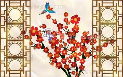 File gốc File gốc in tranh tổng hợp tường nền K41343 (cho in UV) siêu nét