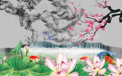 File gốc File gốc in tranh tổng hợp tường nền K41348 (in tráng gương) nghệ thuật