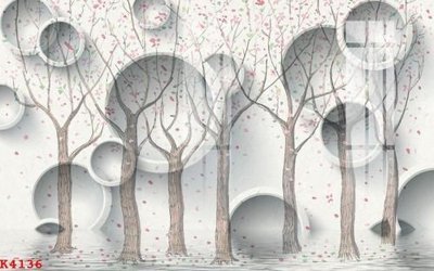 File tranh File gốc in tranh tổng hợp K4136 (ảnh gốc) in trần 3D