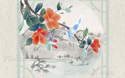 File in ấn File gốc in tranh tổng hợp tường nền K41385 (bản gốc) cao cấp