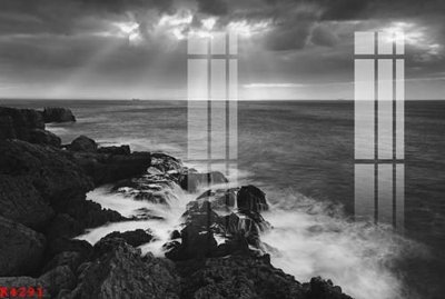 File in trần File gốc in tranh tổng hợp K4291 (bản gốc) bầu trời