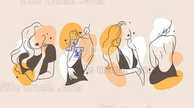 File tranh File gốc in tranh tổng hợp tường nền K43274 (bản gốc) treo tường