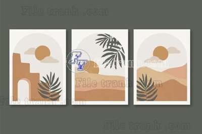 Tải file File gốc in tranh tổng hợp tường nền K43283 (ảnh gốc) file AI/EPS