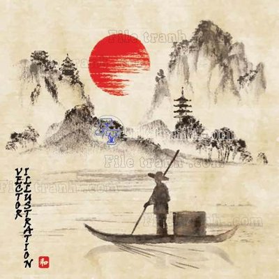 File tranh File gốc in tranh tổng hợp tường nền K43333 (file gốc) chuẩn màu in